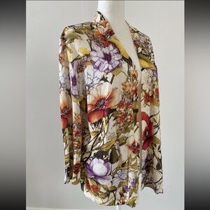 NWT Grace Women’s Floral Open Front Cardigan